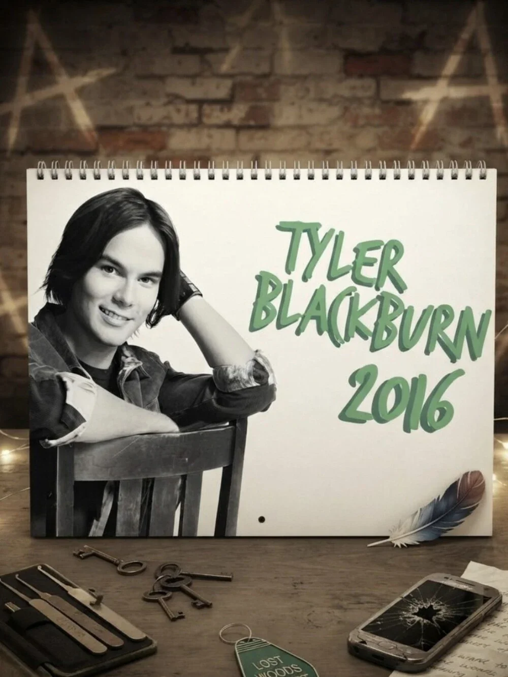 Tyler Blackburn 2016 Calendar Caleb Rivers Pretty Little Liars  Ravenswood